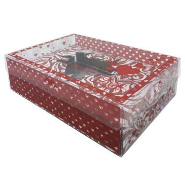 Imagem de Caixa Coração De Colher 500G Vermelha