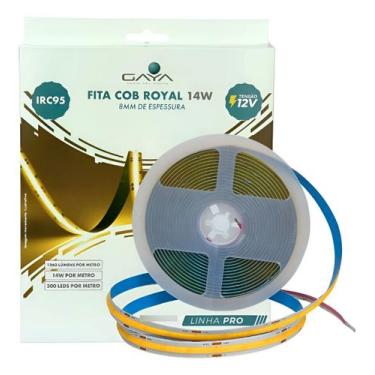 Imagem de Fita Led Cob Royal 14w 3000k 12v Com 5 Metros IRC95 Gaya