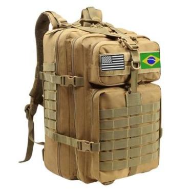 Imagem de Mochila Militar Tática  50L Resistente Impermeável Para Trilhas e Caminhadas-Unissex