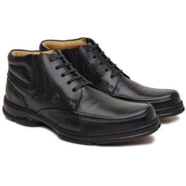 Imagem de Bota Casual Anatomic Gel Masculina Couro Estilo Moderno Leve-Masculino