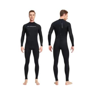 Imagem de Roupa De Mergulho Masculina De Manga Longa Com Proteção Solar E Contra