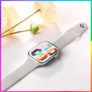 Imagem de Smartwatch Watch 9 Pro Branco Inclusas 2 Pulseiras Comando de Voz e Si