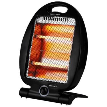 Imagem de Aquecedor elétrico 800W quartzo 2 em 1 com 2 níveis de aquecimento - A