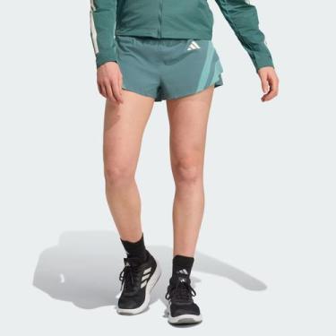 Imagem de Shorts Adidas Adizero Gel Feminino Verde, M