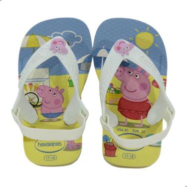Imagem de Chinelo Bebe Havaianas Baby Peppa Pig Buttercream, Bc, 9256 buttercrea