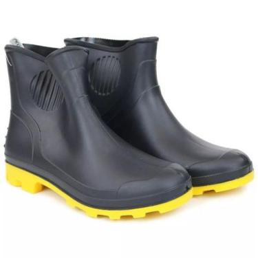 Imagem de Bota Galocha Borracha PVC Cano Curto Impermeável Pega Forte Grendene, 