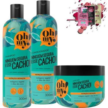 Imagem de Kit Oh My Ninguém Segura Esse Cacho 300ml 3 Itens - Oh My Cosmetics