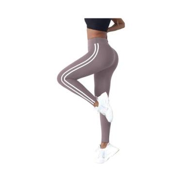 Imagem de Leggings De Yoga E Corrida Para Mulheres Com Cintura Alta, Stretch Em 