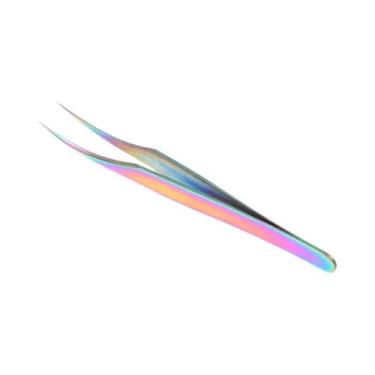 Imagem de Pinça De Precisão Em Aço Inoxidável Para Extensões De Cílios, Ferramen