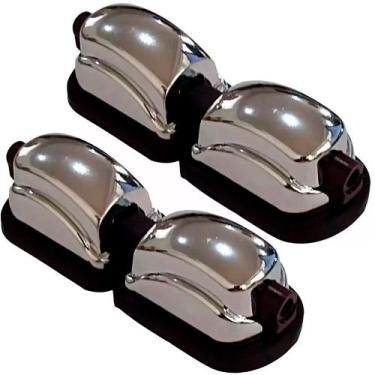 Imagem de 2 canoas dupla p/ caixa rmv modelo concept - cromada pac020cr
