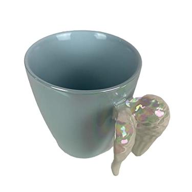 Imagem de Caneca de Porcelana 3D Azul com Asas 380ml 9x8.5cm presente