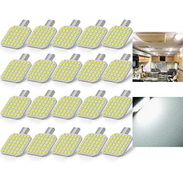 Imagem de BRISHINE 20 pçs 921 lâmpadas LED interiores para RV, Super Bright 36-SMD 6000K branco T10 922 912 194 lâmpadas de LED substituição para reboque de campista, motorhome, barco, interno, teto de luzes (12V DC)