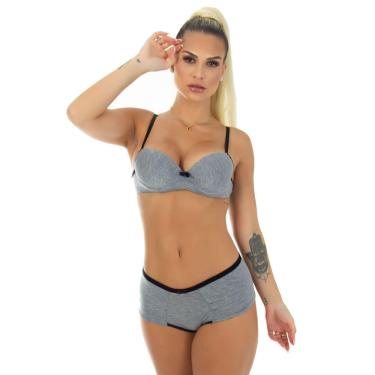 Imagem de Lingerie de Algodão com Calcinha Caleçon | Conjunto Espanha