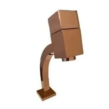 Imagem de Torneira Link Quadrada Baixa 1/4 Volta Rose Gold Brilhante