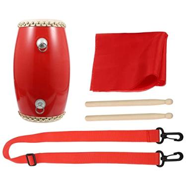 Imagem de 1 Conjunto Tambor De Cintura Tambor De Couro Tambores De Mão Música De Bateria Instrumento De Bateria Tambor Africano Tambor De Cintura Simples Musical Filho Percussão Pvc Portátil