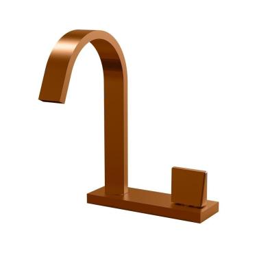 Imagem de Torneira De Mesa Com Acionamento Lateral Fani Prima Cobre Fosco 1185 Rv210