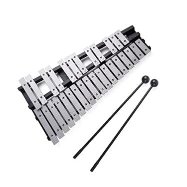 Imagem de Moniss Glockenspiel Xilofone Dobrável 30 Notas Estrutura De Madeira Barras De Alumínio Percussão Educacional Instrumento Musical Presente Com Bolsa De Transporte