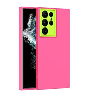 Imagem de Capa de proteção de câmera fashion para samsung s22 ultra plus a53 a73 a33 a23 a13 a72 a52 a32 a22 a51 capa fosca de silicone macio, rosa, para m32 4g
