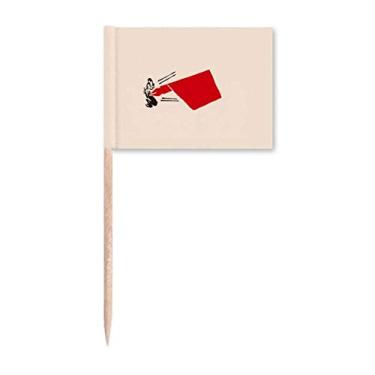 Imagem de Caneta educativa vermelha da China para palito de dentes marcadores para decoração de festa