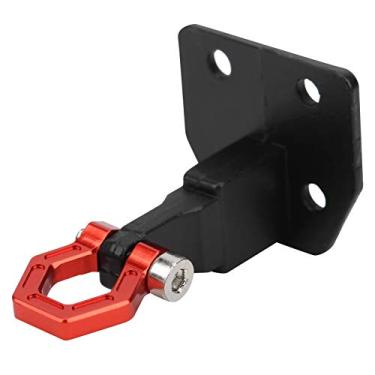 Imagem de BUUA Gancho de reboque de carro RC, acessórios de decoração práticos duráveis de liga de alumínio decorativa requintada para AXIAL SCX10 D90 para 1/10 RC Crawler (vermelho)
