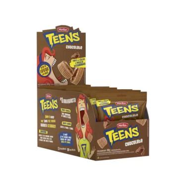 Imagem de Biscoito Recheado Teens Chocolate 30g C/8 Unidades
