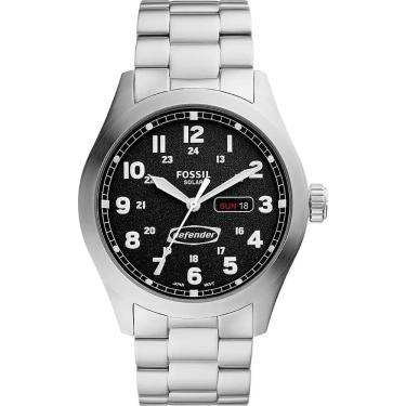 Imagem de Relógio Fossil Masculino Ref: Fs5976/1kn Solar Casual Prateado