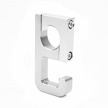 Imagem de Acessórios de gancho de guidão de motocicleta de liga de alumínio para quadriciclo, carro, bebê, etc. Gancho de armazenamento para garrafa. (prata, estilo 9)