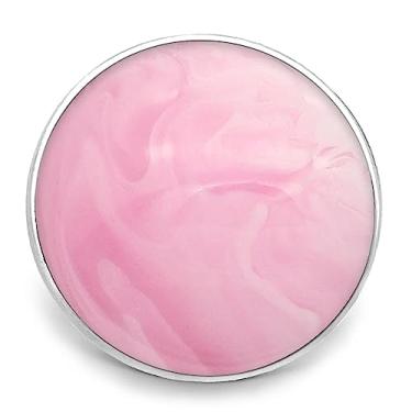Imagem de Escolha uma cor | Joia de encaixe de concha de mármore com botão de acrílico de 18 mm para colares personalizados, pulseiras, chaveiros, anéis (rosa)