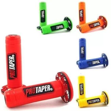 Imagem de Par Manopla Punho Protaper Honda Yamaha Trilha Moto Sportivo, verde