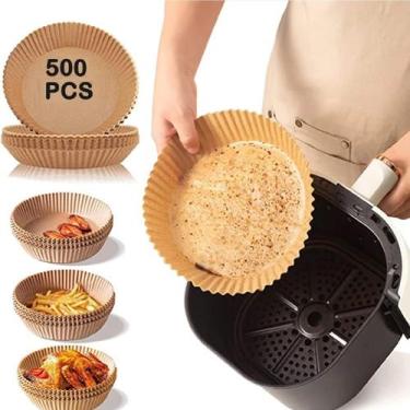 Imagem de Forma Descartável Para Air Fryer 20cm Kit 500 unid Papel - Top