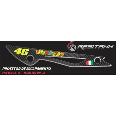 Imagem de Adesivo Protetor Escapamento Fan 150 12/13 Titan 150 09/13 - Resitank