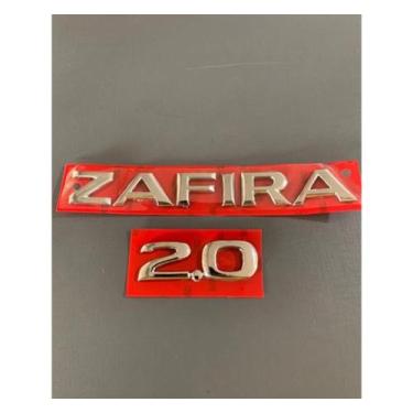 Imagem de Kit Letreiro Emblema Zafira 2.0 Cromado 2002 em Diante fita 3M - GM