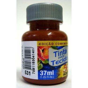 Imagem de Tinta Para Tecido 37ml Fosca - 531 Marrom Acrilex