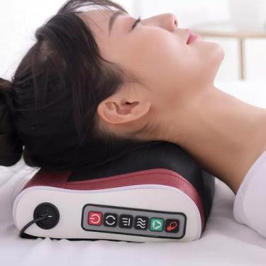 Imagem de Almofada Massageadora De Pescoço E Lombar Shiatsu Veicular 110v - SOUT
