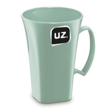 Imagem de Canecas Copo 400 ml Café Água Cerveja Alça Unidade Plástico - Uz, Verd