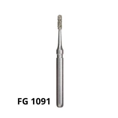 Imagem de Broca Ponta Diamantada FG Cilíndrica Extremidade Plana - Fava, 1091