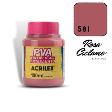 Imagem de Tinta Pva Acrilex 100ml 581 Rosa Ciclame