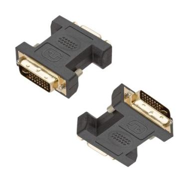 Imagem de Adaptador Dvi 24+5 Pinos Macho P/ Vga 15 Pinos Femea - TEBERA, AUDIO E