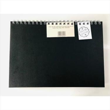 Imagem de Caderno de desenho Dessin artístico A4 preto 180g com 35 fls