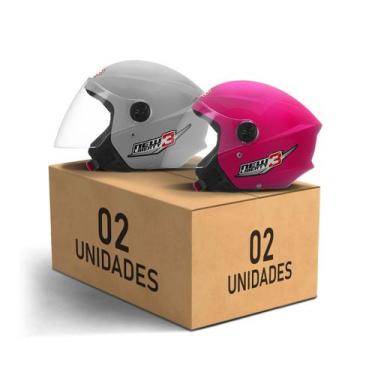 Imagem de Kit 2 Capacetes New Liberty 3 Abertos Pro Tork Moto Masculino Feminino