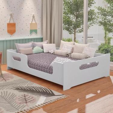 Imagem de Cama Montessori Casal 193x143cm com Grade Proteção Encanto 100% MDF - 