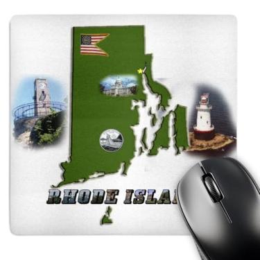 Imagem de 3dRose Mouse pad LLC 20 x 20 x 0,25 polegadas mapa de estado, texto da imagem, símbolos e fotos padrão (mp_49897_1)