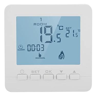 Imagem de Termostato Digital Inteligente Programável Com Display LCD Com Clear Comfort Termostato de Lareira Operado Apenas por Bateria para Gás T4 Pro rodapé Elétrico Fogão Noir Sensor