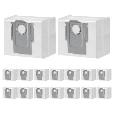 Imagem de Pacote com 16 sacos de pó para Roborock S8+, S8 Pro Ultra, S7 MaxV Ultra, S7 Max Ultra, S7 Pro Ultra, Q5+ Q5 Pro/Pro+, Q7 Max/Max+ Q8 Max/Max+ Robô Aspirador de Pó 3L de Grande Capacidade