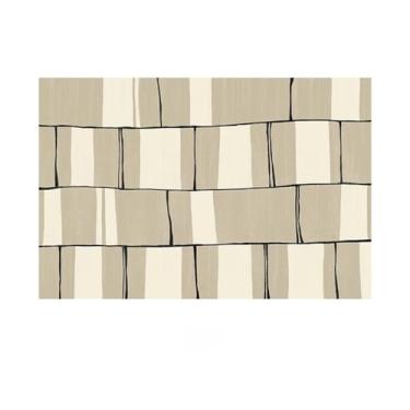 Imagem de HJZSZX Tapete xadrez listrado geométrico, decoração artística para sala de estar, tapetes macios e confortáveis para quarto, YY002, B, 300x400CM