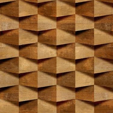 Imagem de Papel De Parede 3m Adesivo Lavável Madeira Robusta Efeito 3D