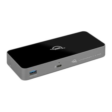 Imagem de OWC Hub Thunderbolt 5, 3 portas Thunderbolt 5, porta USB-A, até 80/120 Gb/s, até 3 telas de 8K, alimentação e carregamento de 140 W, compatível com Mac e PC, Thunderbolt 5/4/3, USB4 e USB-C