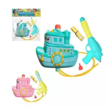 Imagem de Lançador de Água Com Mochila Barco Pistola Refrescante Diversão - ARTB