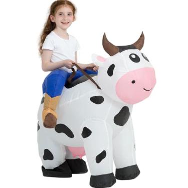 Imagem de tasanor Blow Up Cow Costumes,Inflatable Costumes for Kids,Inflatable Cow Costume,Halloween Costumes for Girls/Boys (7-10YRS)