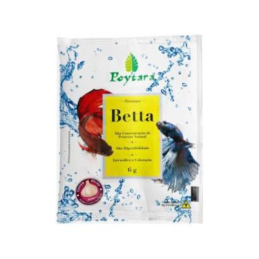 Imagem de Ração para Peixes Poytara Betta Premium Sachê 6GR
